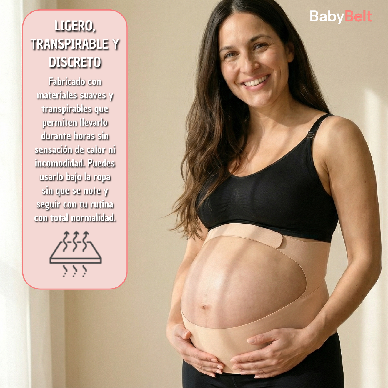 Banda de Soporte para Embarazo BabyBelt- Sistema de Soble Zona