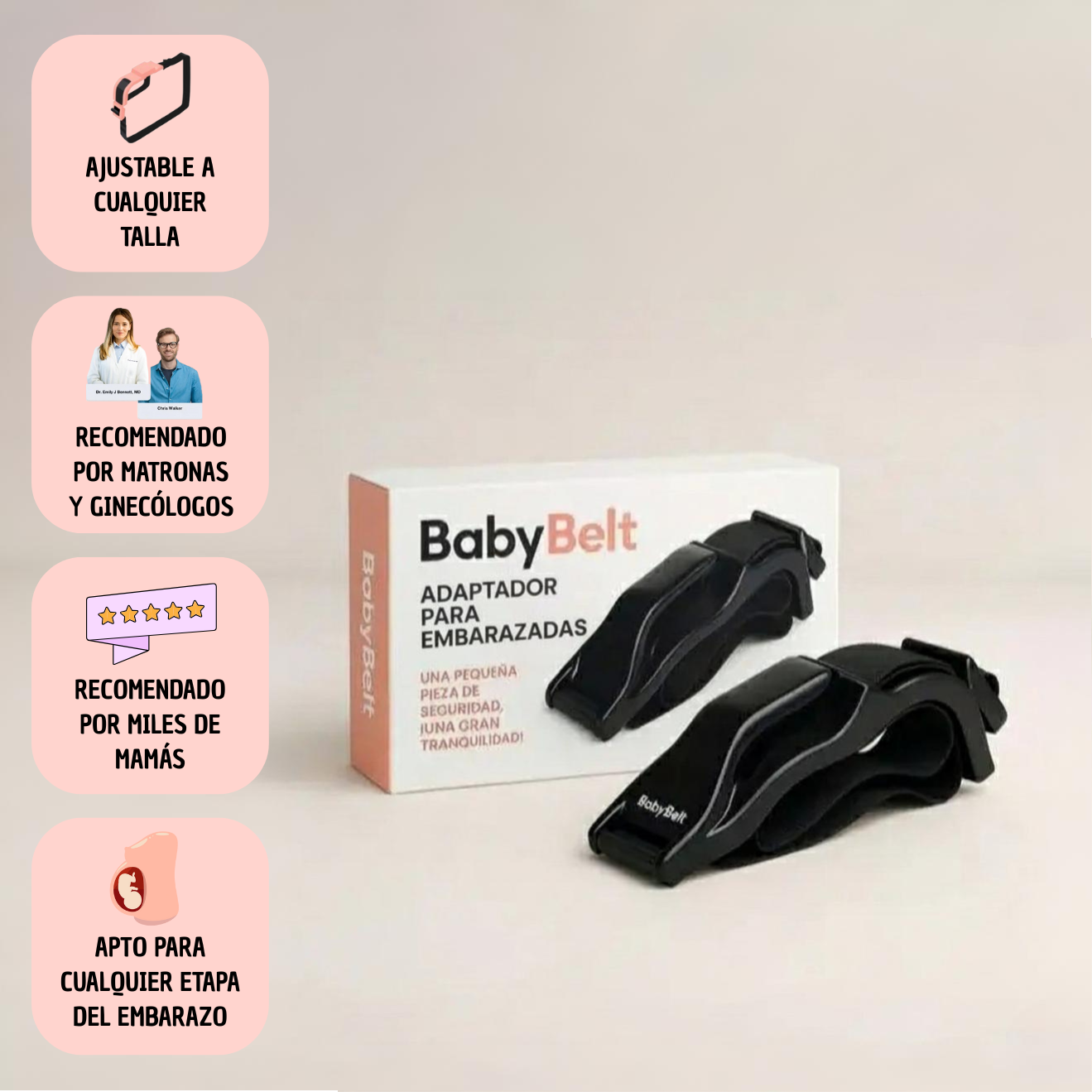 Adaptador De Cinturón Para Embarazadas