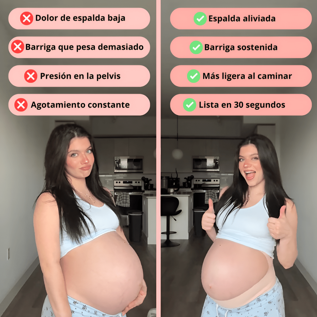 Banda de Soporte para Embarazo BabyBelt™ — Sistema de Doble Zona - BabyBelt